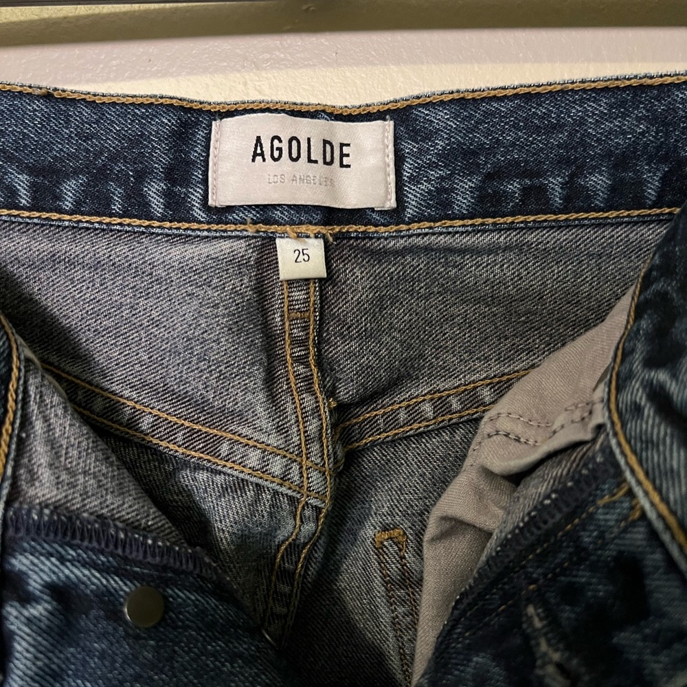 Agolde Dark Blue Denim Jeans